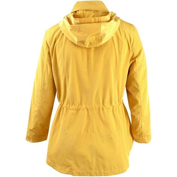 Charter Club Water-Resistant Detachable-Hood Anorak Jacket Honey Glaze XL - Picture 3 of 3